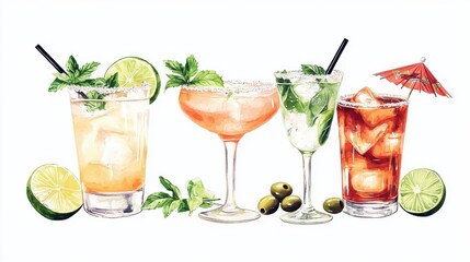 Explore refreshing cocktail recipes featuring vibrant colors and unique flavors for every occasion