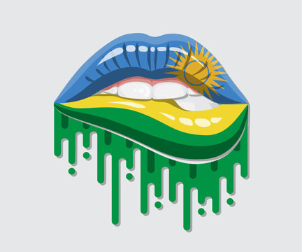 recommend clip art: Rwanda Glossy Pride Blood Flag