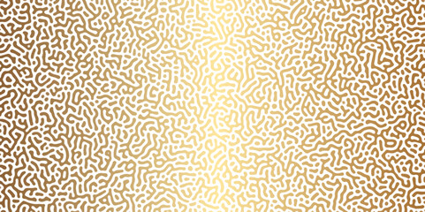 Abstract Reaction-diffusion Turing pattern natural texture brown gradient color scheme. Linear design with biological algorithm psychedelic background. Reaction-diffusion or truing patter