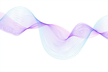 Wave Abstract Lines Blue Pink Background