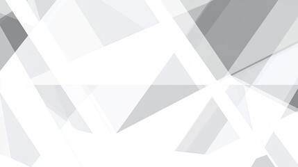 Obraz premium Abstract composition of layered geometric shapes in soft gray and white tones creating a modern and minimalist aesthetic for creative projects and design solutions.