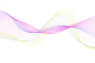 Set Abstract lines colors design element on white background