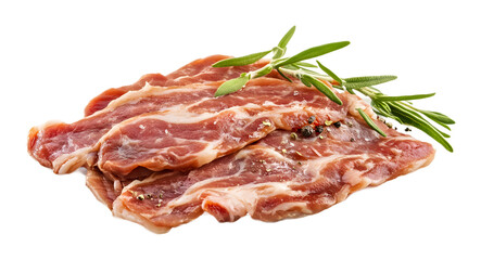 Obraz premium Saltimbocca alla Romana on a transparent background. isolated background.
