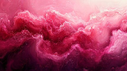 Fototapeta premium Pink and Red Abstract Cloudscape