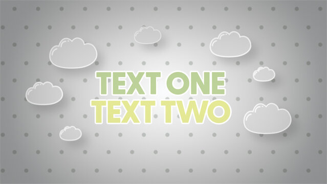 Baby And Kids Title Cards Clouds