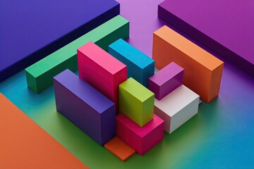 Obraz premium Vibrant Surface 3D Graphic Design Techniques for Stunning Visuals