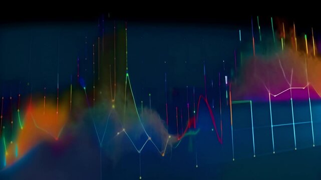 Animation of a dynamic graph with fluctuating data point