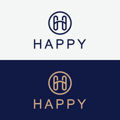 Modern digital H letter logo design, H letter minimal logo. Letter H logo icon design template elements.