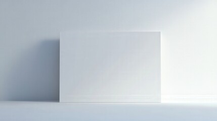 Fototapeta premium White Square on a White Background with Subtle Lighting