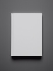 book mockup, grey backgrounds, handheld, minimalist outlines, captivating, top view.