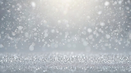 Winter Snowfall with Sparkling Background