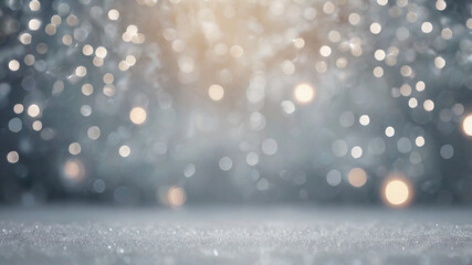 Winter Snowfall with Sparkling Background