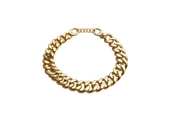 Obraz premium gold necklace isolated on transparent background