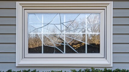 Broken Window Pane