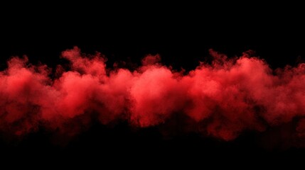 Red Smoke on Black Background