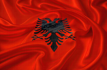 albanian flag for national Day or Independence Day of albania