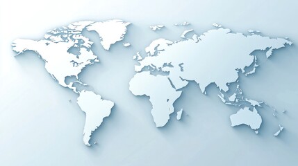 Fototapeta premium World Map Illustration