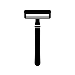 Safety razor icon in black style isolated on white background. Hairdressery symbol stock vector illustration.