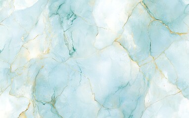 Naklejka premium Elegant light blue and white marble texture background with golden veins for design projects in modern aesthetics