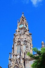 landscape of the historic center of the city of Arucas in Canary Islands, Spain