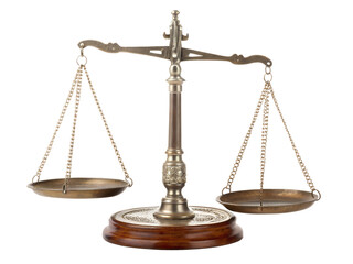 scales of justice isolated