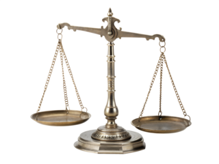 scales of justice isolated