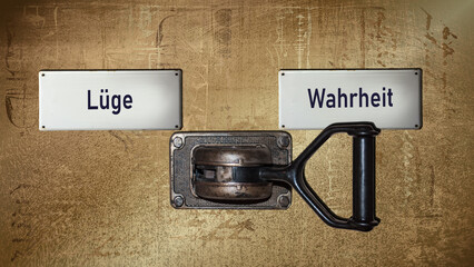 Signposts the direct way to truth versus lies