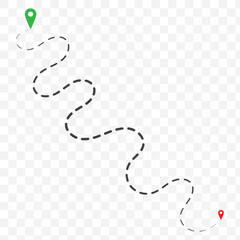 Distance solid icon, navigation and route, map pointer vector graphics. EPS 10.