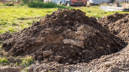 Close-Up of Rich Soil Texture in a Natural Setting