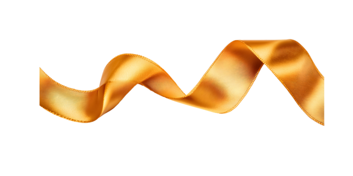 Satin ribbon on a transparent background. isolated background.