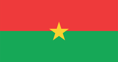 Burkina Faso Flag Illustration