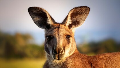 Fototapeta premium a kangaroo with large ears