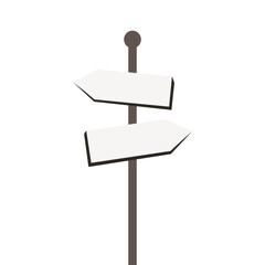 Direction arrow. Guidance, navigation, information concepts. Flat vector design isolated illustration.