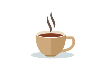 Minimalist Coffee Cup Illustrations with Steam - Perfect for Cafe, Coffee Shop, and Morning Vibes