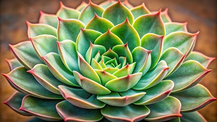 Fototapeta premium An intricate drawing of a succulent plant with thick skin and fleshy leaves, nature scenes, cactus, fleshy plants