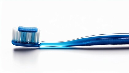 blue tooth brush isolated on white background