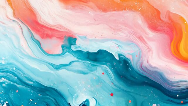 abstract background with fluid pastel colors. Minimal bright creative procreate style Video