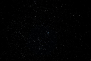 Real starry sky. Night scape with beautiful starry sky