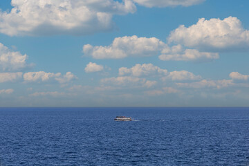 Seascape on the island of Rhodes. Sea and rocks