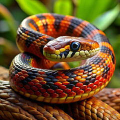 Fototapeta premium colorful snake