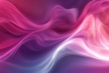 Fototapeta premium Abstract background with flowing pink and white lines.