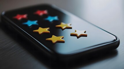 Five Golden Stars: A Smartphone's Gleaming Feedback