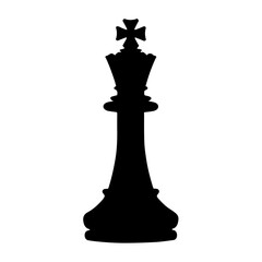 Hand-drawn sketch of King chess piece on a white background. Chess pieces. Chess. Check mate