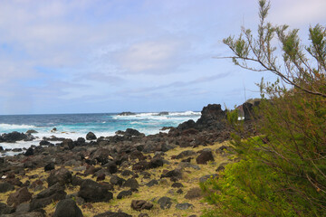 Rocky beach near Mosteiros, S&atilde;o Miguel