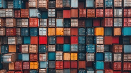 Warehouse storage with pallets stacked high