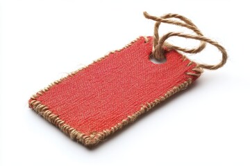 blank price tag isolated on white