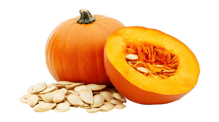 Seed of the pumpkin on a transparent background. isolated background.