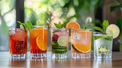 A selection of mocktail recipes is handed out to the participants with mindfulness tips included as a reminder to stay present while enjoying the drinks at home.