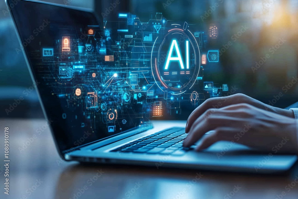 Poster Utilizing the power of AI in the realm of business can fundamentally change the way we approach workflows and foster innovation, paving the way for enhanced efficiency and productivity