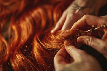 Creating a hairstyle for a girl with long hair